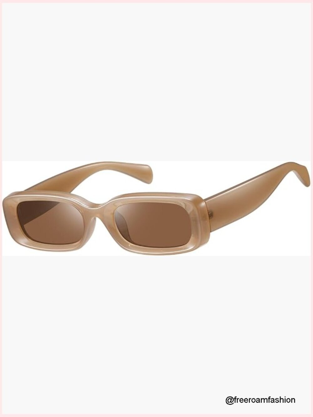 Retro Rectangle Sunglasses for Women Men UV Protection 70s Style K1703
